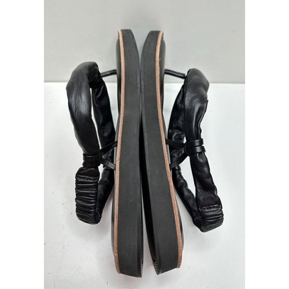 Naturalizer 27 Edit Sandals Size 8 Black Leather‎ Slingback Slip On Open Toe - Picture 6 of 8